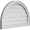 Ekena Millwork Round Top Surface Mount PVC Gable Vent: Functional, w/ 2"W x 1-1/2"P Brickmould Frame, 28"W x 18"H GVPRT28X1802SF - alternate 2